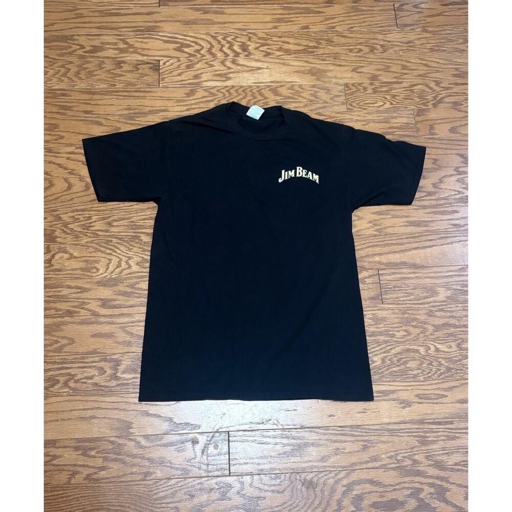 Jim Beam Whiskey Port & Company Men's Black Short Sleeve Logo T-Shirt, Sz M